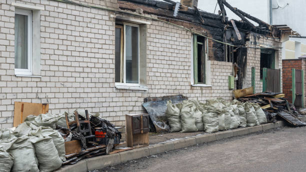 Professional Fire Damage Repair technician working in Fairfax Station, VA